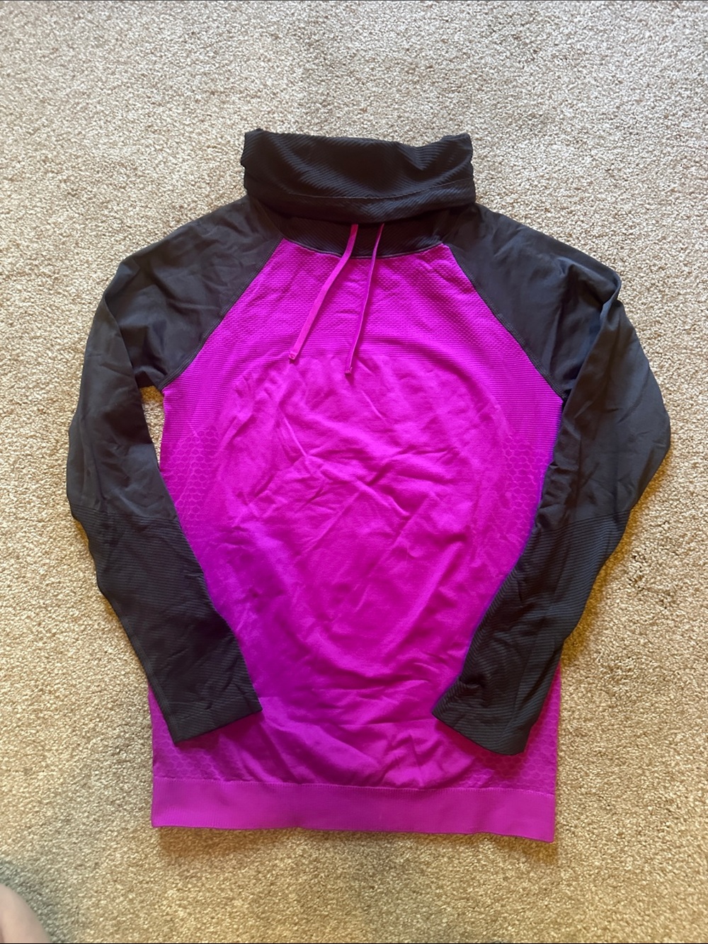 Champion Pink and Black Colorblock Pullover